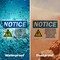 Signmission Electrical Hazard Voltage Or Sign, Vinyl Decal, 10in W x 7in L, 2PK OS-2PACK-NS-D-710-L-11655 - alternate 3